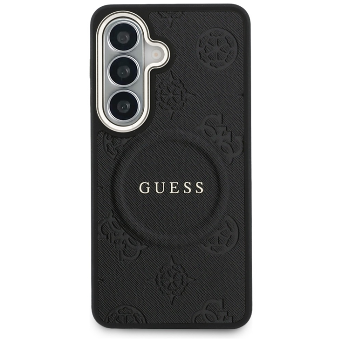 Guess - Guess Mobilskal För Galaxy S26 Plus MagSafe Saffiano Peony Embossed Ring