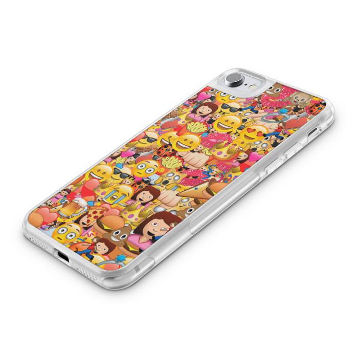 UTGATT5 - Fashion mobilskal till Apple iPhone 8 Plus - Emoji - Kollage
