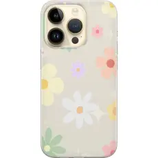 Gustaf - Mobilskal till Apple iPhone 15 Pro med fejdande blommor