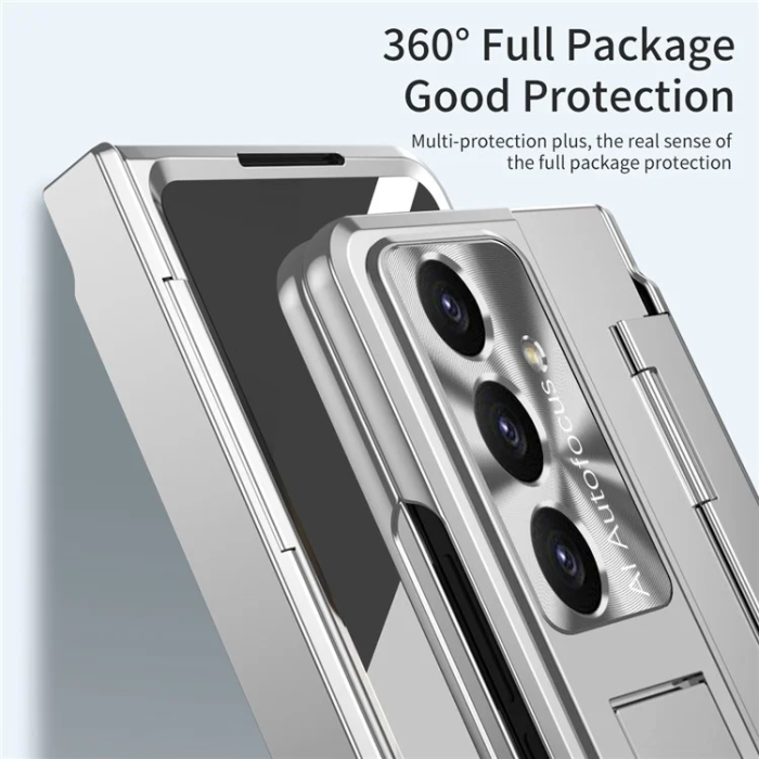 A-One Brand - Galaxy Z Fold 7 5G Mobilskal med Skärmskydd Hinge - Transparent