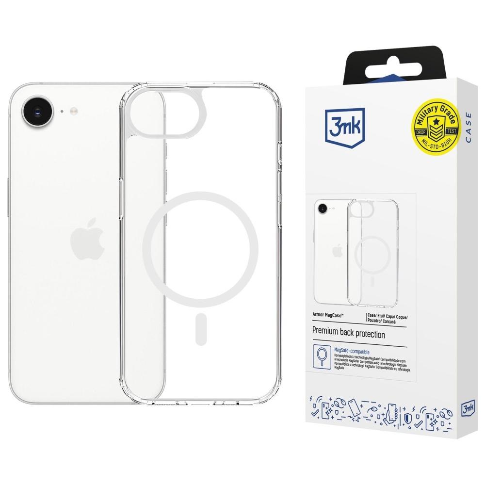 3MK Mobilskal till iPhone 16E MagSafe Armor - Clear