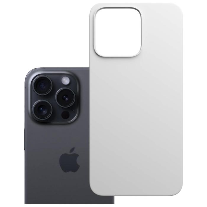 3MK - 3MK iPhone 16 Pro Mobilskal MagSafe Silikon Hardy - Vit