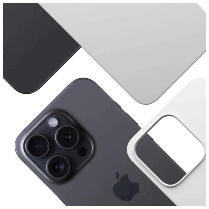 3MK - 3MK iPhone 16 Pro Mobilskal MagSafe Silikon Hardy - Vit
