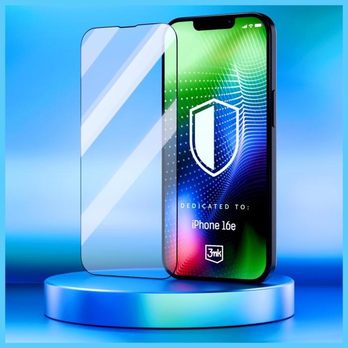 3MK - 3MK iPhone 16e Härdat Glas Skärmskydd HARDY Ultra Glass