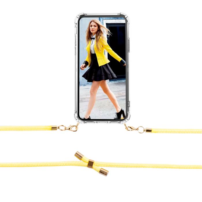 Boom of Sweden - BOOM iPhone 14 Pro Max skal med mobilhalsband - Rope Yellow