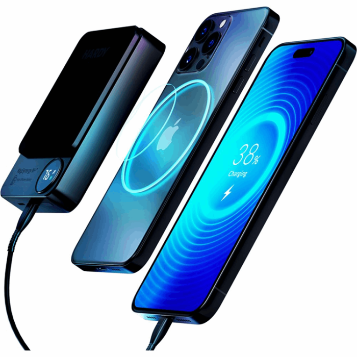 3MK - 3MK Trådlös Magsafe Powerbank 10000mAh Hardy MagSynergy