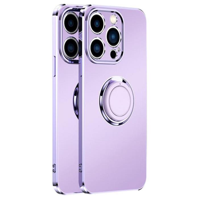 OEM - iPhone 14 Pro Skal Ringhållare Electroplating Kickstand - Lila