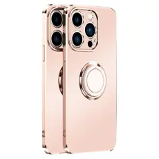 OEM - iPhone 14 Pro Max Skal Ringhållare Electroplating Kickstand - Rosa