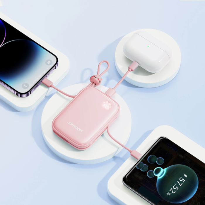Joyroom - Joyroom Powerbank 22.5W 20000mAh + USB-C Kabel - Vit