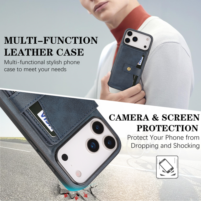 A-One Brand - iPhone 17 Pro Max Mobilskal MagSafe Detachable Korthållare