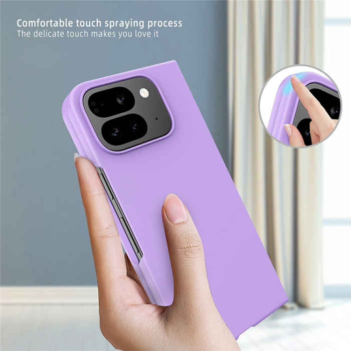 A-One Brand - Google Pixel 10 Pro Fold Mobilskal Skin-Feel Rubberized - Svart