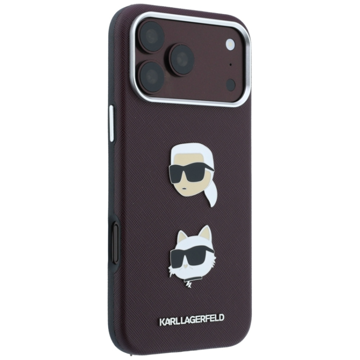 KARL LAGERFELD - Karl Lagerfeld Mobilskal För iPhone 18 Pro/17 Pro Magsafe Heads Pins & Logo