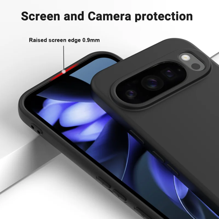 A-One Brand - Google Pixel 10 Pro Mobilskal Liquid Silikon - Svart