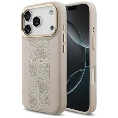 Guess - Guess iPhone 17 Pro Mobilskal Magsafe 4G Stripe - Rosa
