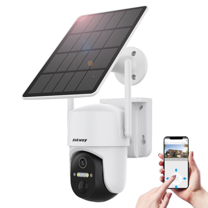 Choetech - Choetech WiFi-kamera med Android/iOS control app + 5W solar panel