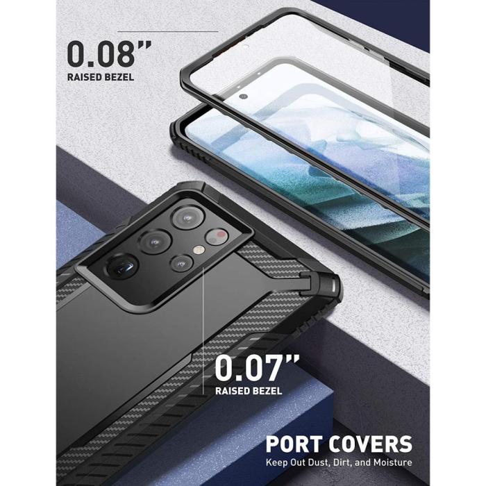 UTGATT1 - Supcase Clayco Xenon Galaxy S21 Ultra - Svart