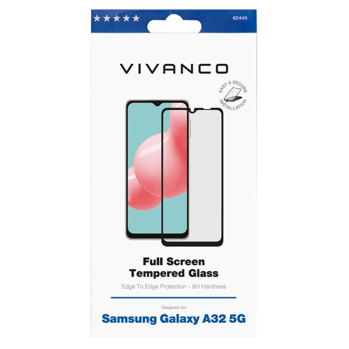 UTGATT1 - Vivanco Full Screen Härdat glas 9H Galaxy A32