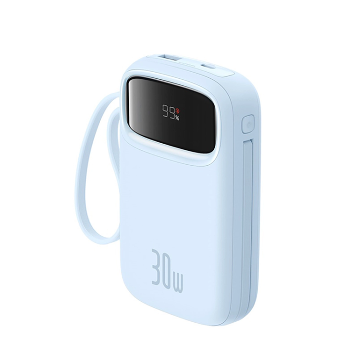 BASEUS - Baseus Powerbank 10000 mAh 30W USB-C QPow 2 - Blå