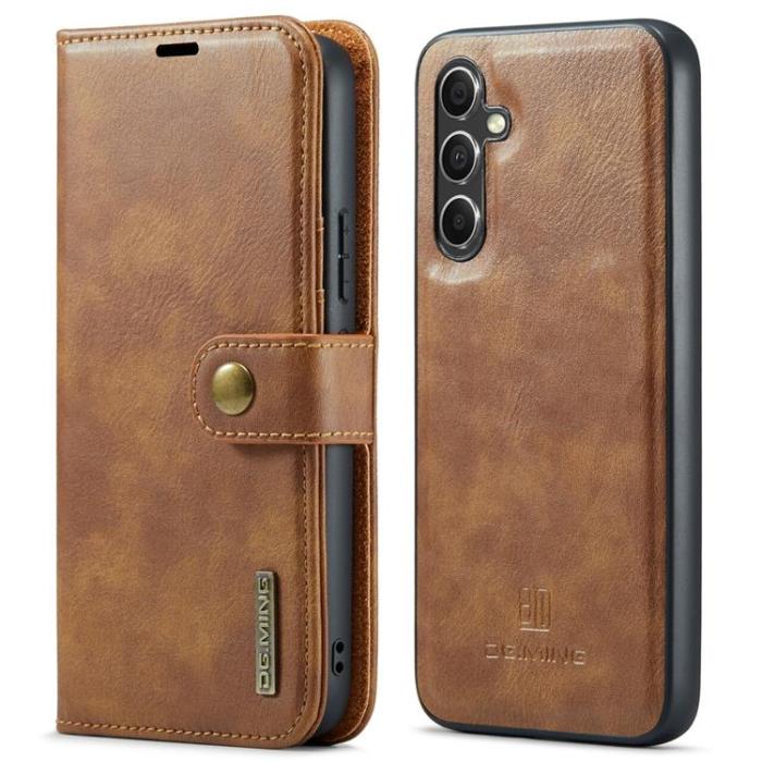 DG.MING - DG.MING Galaxy S23 FE Plånboksfodral Äkta Läder 2in1 - Brun