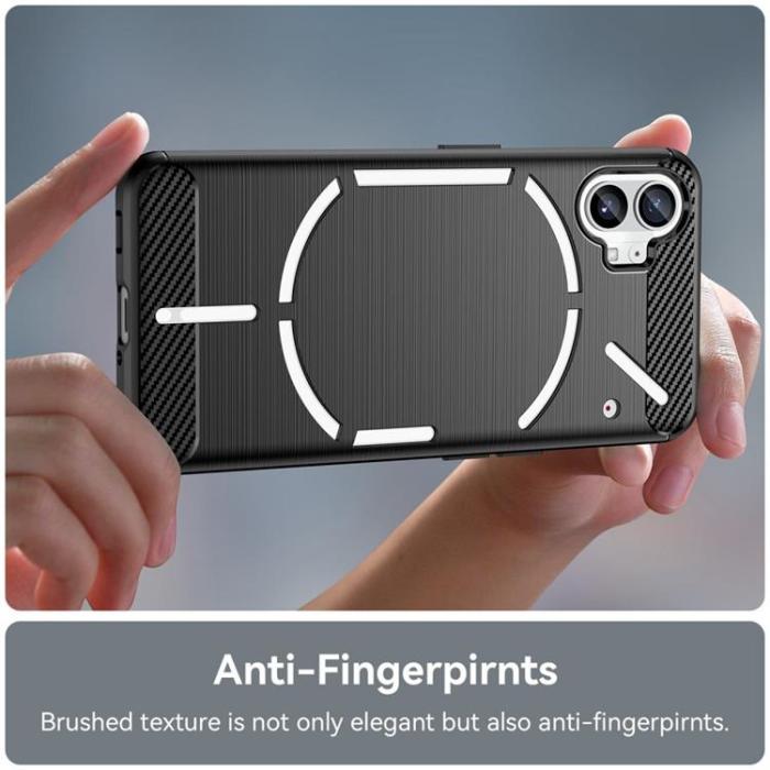 A-One Brand - Nothing Phone 1 Skal Carbon Fiber - Svart