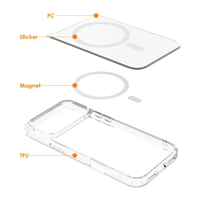A-One Brand - iPhone 17 Air Mobilskal MagSafe Crystal - Clear