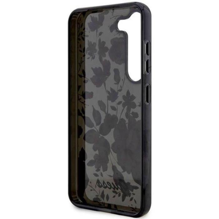 Guess - Guess Galaxy S23 Plus Mobilskal Flower Collection - Svart