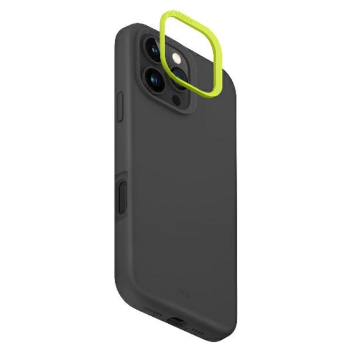 UNIQ - Uniq iPhone 16 Pro Mobilskal Magsafe Lino Hue - Charcoal Grå
