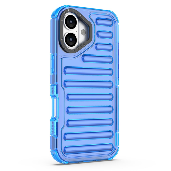 A-One Brand - iPhone 17 Mobilskal Stripe Design Detachable - Blå