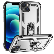 A-One Brand - iPhone 15 Mobilskal med Kickstand - Silver