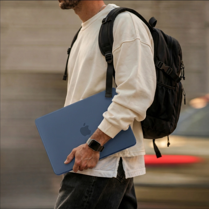 Tech-Protect - Tech-Protect Fodral För Macbook Neo 13 Soft Shell - Matte Indigo