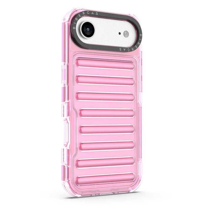 A-One Brand - iPhone 17 Air Mobilskal Stripe Design Detachable - Ljusrosa