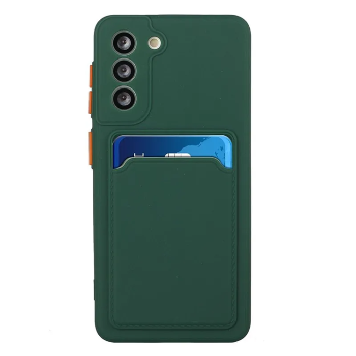 OEM - Galaxy S23 Mobilskal Korthållare TPU - Midnight Grön