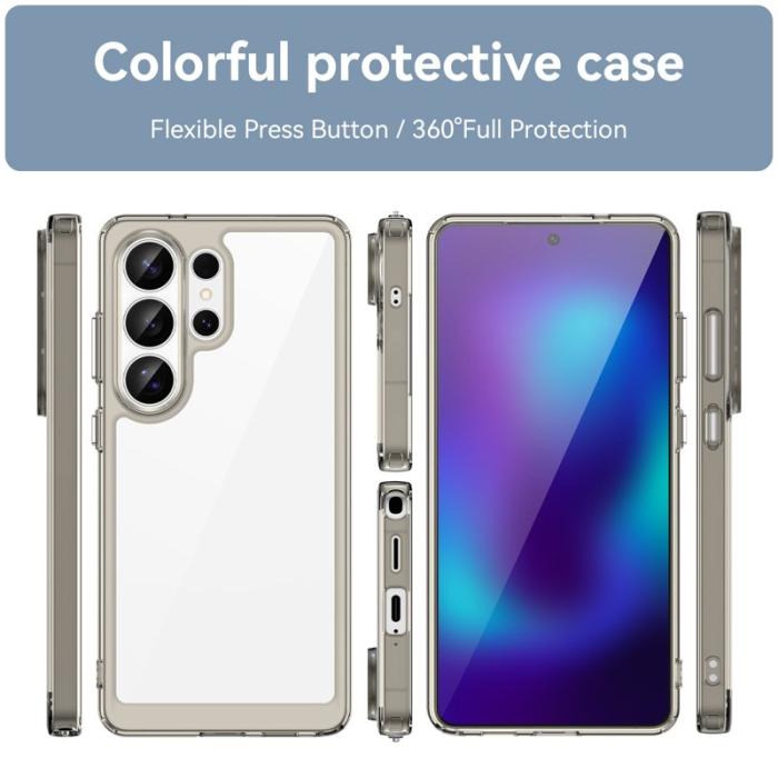 OEM - Mobilskal till Samsung Galaxy S26 Ultra TPU + Akryl Skydd - Transparent Grå