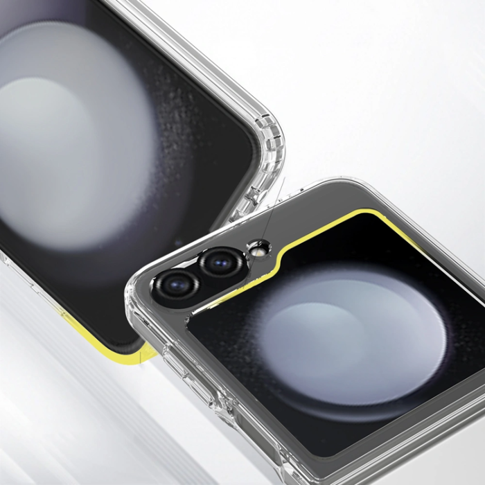 Tech-Protect - Tech-Protect Galaxy Z Flip 6/7 Mobilskal Flexair Hybrid - Clear