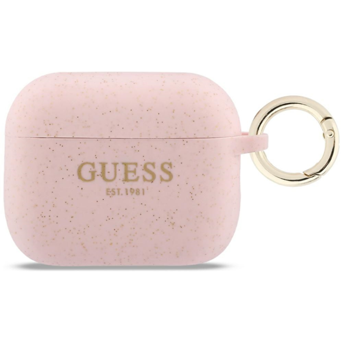 Guess - Guess AirPods Pro 3 Skal Silicone Glitter Ring
