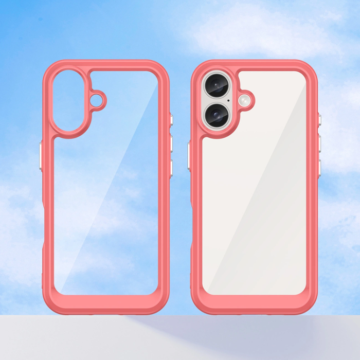 OEM - iPhone 16 Plus Mobilskal Outer Space - Röd