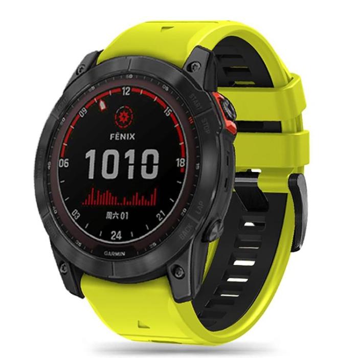 Tech-Protect - Tech-Protect Garmin Fenix 5X/6X/7X Armabnd - Gul