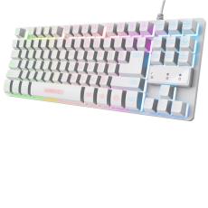 Trust - Trust GXT 833W Thado Gamingtangentbord Nordisk layout Vit