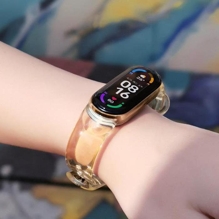 UTGATT1 - Silicone Ersättningsarmband till Xiaomi Mi Band 4/3 - Gul