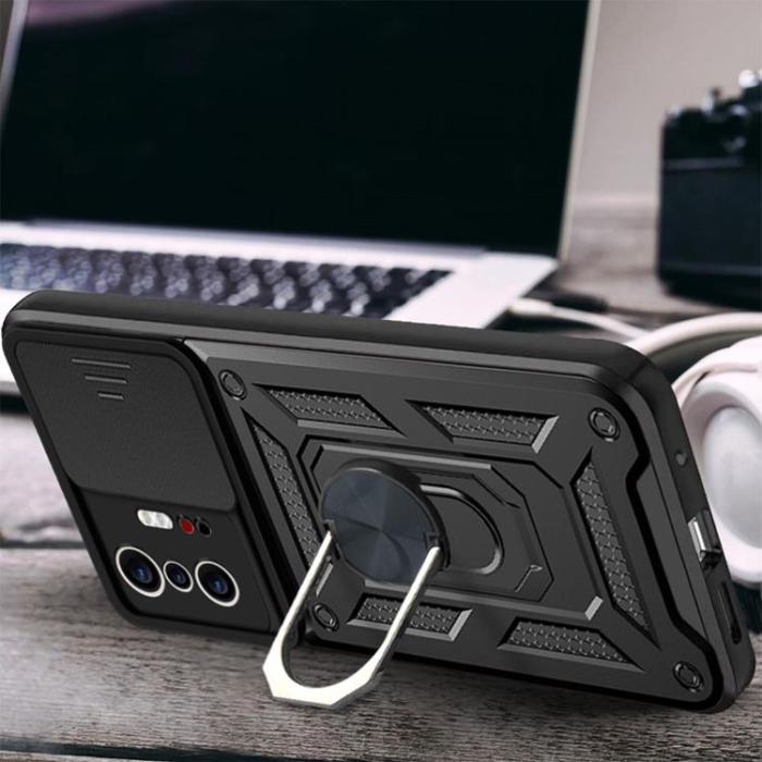 A-One Brand - CamShield Ring Holder Skal Xiaomi 11T / 11T Pro - Svart