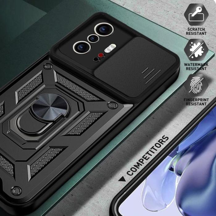 A-One Brand - CamShield Ring Holder Skal Xiaomi 11T / 11T Pro - Svart