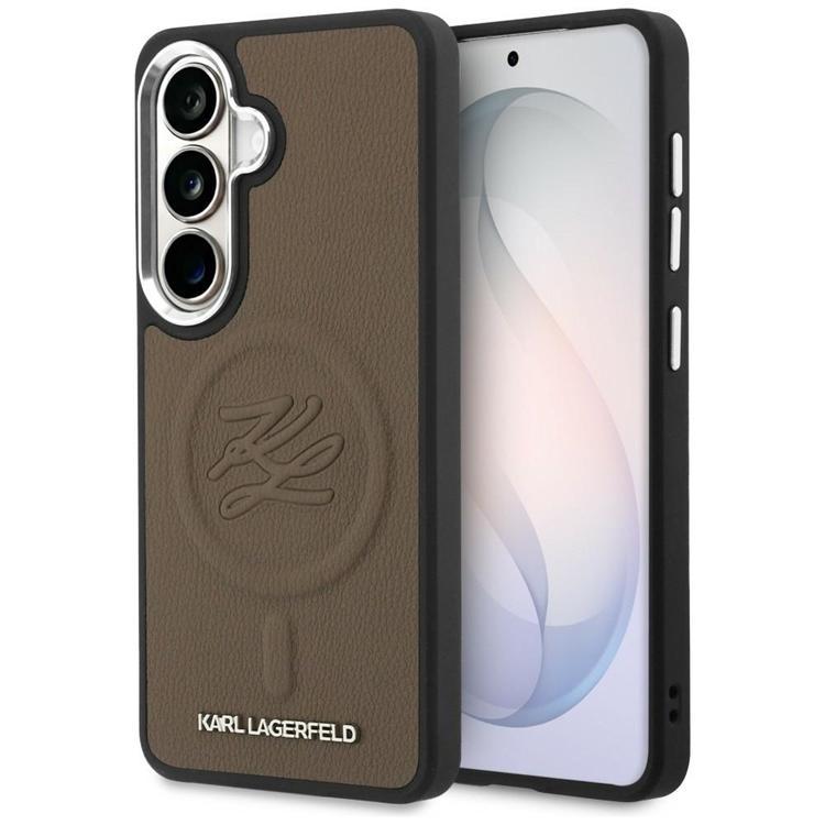 Karl Lagerfeld Mobilskal För Galaxy S26 MagSafe Embossed Initials - Brun | 2353 | AlltMobil