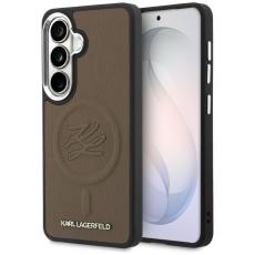 KARL LAGERFELD - Karl Lagerfeld Mobilskal F&ouml;r Galaxy S26 MagSafe Embossed Initials - Brun