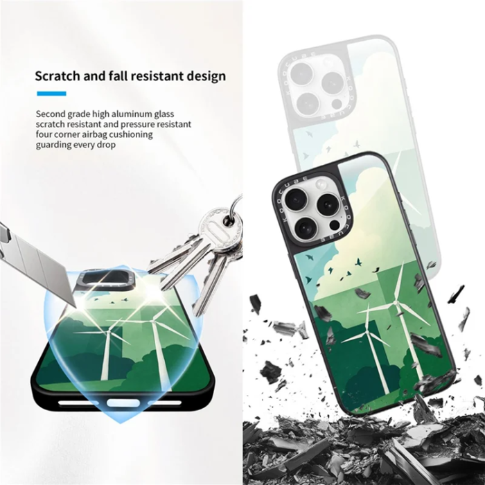 A-One Brand - iPhone 14 Pro Max Mobilskal MagSafe Aluminium Silikon