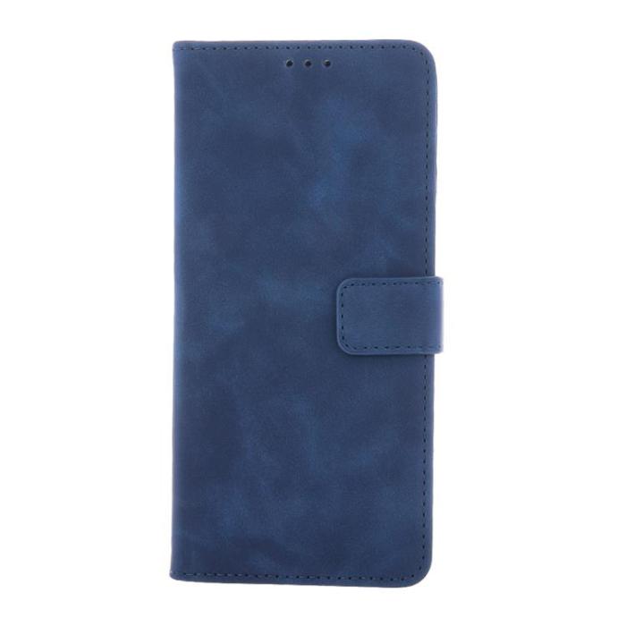 OEM - iPhone 16 Plånboksfodral Velvet - Marinblå