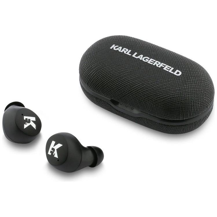 Karl Lagerfeld TWS In-Ear Hörlurar ENC Saffiano Logo - Svart | 505771 | AlltMobil