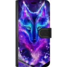 Gustaf - Pl&aring;nboksfodral till Samsung Galaxy A56 med Neon Varg