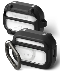 Ringke - Ringke Skal F&ouml;r Apple Airpods Pro 3 Magsafe Magnetic UX - Svart/Clear