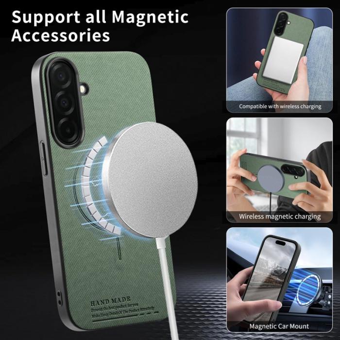 OEM - Mobilskal för Samsung Galaxy S26 Magnetiskt PC + TPU - Grön