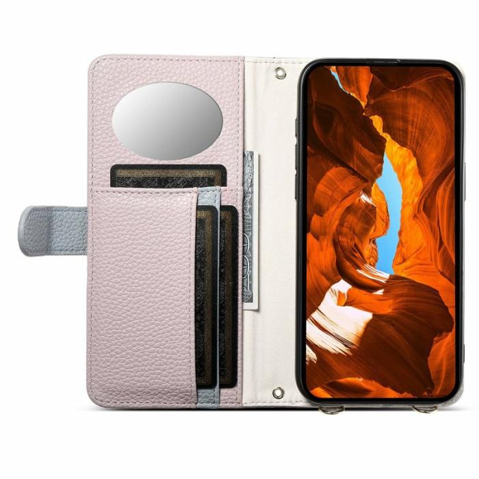 ESEBLE - ESEBLE Mobilfodral för Samsung Galaxy S26 Plus Konstläder med spegel - Ljuslila
